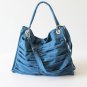 Diaper Bag / Euphoria in Teal / Outside Pockets / Pleated Bag /