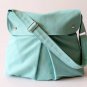 Modular Messenger Bag in Aqua Blue / Shoulder Bag / Laptop Bag