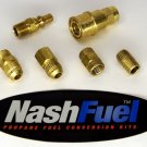 1/4" HIGH PRESSURE LIQUID VAPOR BRASS QUICK CONNECT PROPANE LPG HOSE LINE TANK