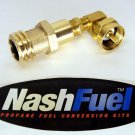 EMERGENCY 1LB TANK ADAPTER TO PROPANE KIT FORKLIFT AUTOMOTIVE BUFFER SPARE EXTRA