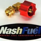 1LB TANK 1"x20 90° QCC ADAPTER CONNECTOR PROPANE COUPLER BBQ GRILL STOVE HEATER