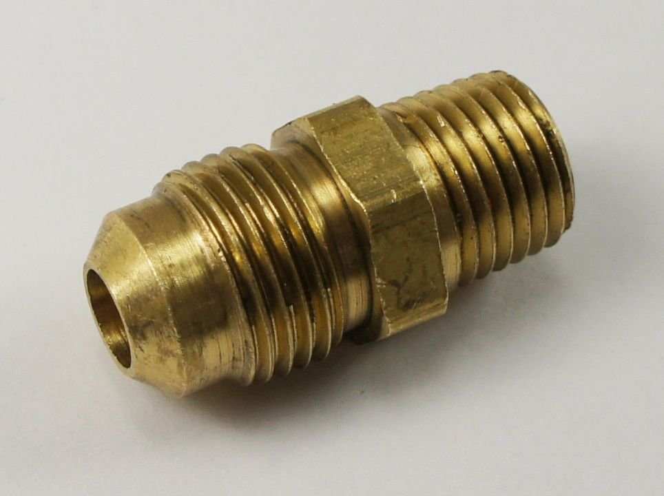 MALE 3/8" FLARE TO FEMALE 1/4" NPT PIPE THREAD PROPANE NATURAL GAS FITTING LPG 
