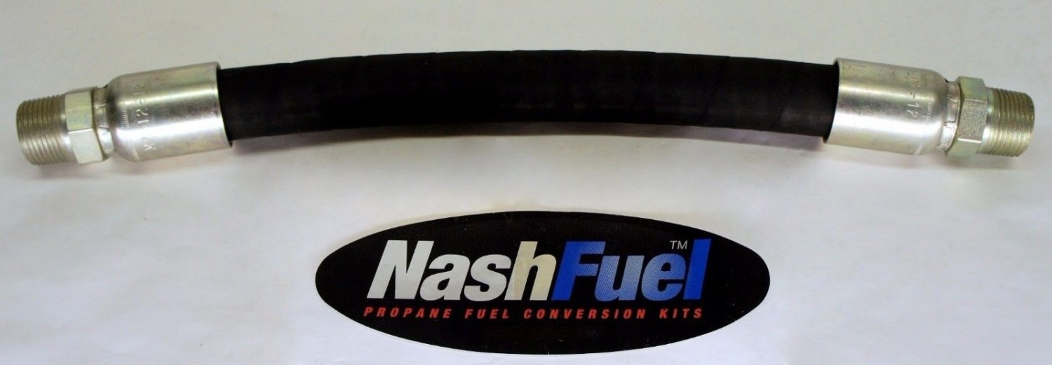 12FT CRIMPED 350PSI LIQUID TRANSFER HOSE PROPANE HIGH PRESSURE HOSE 3/4