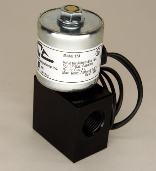 HIGH FLOW 12 VOLT PROPANE LOCK OFF VALVE LOCKOFF 12V 2PSI PRESSURE GAS FUEL