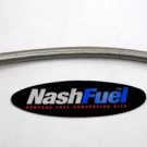 24"  BRAIDED STAINLESS STEEL PROPANE HOSE 1-5/16" ACME QCC 1/4" INVERTED FLARE