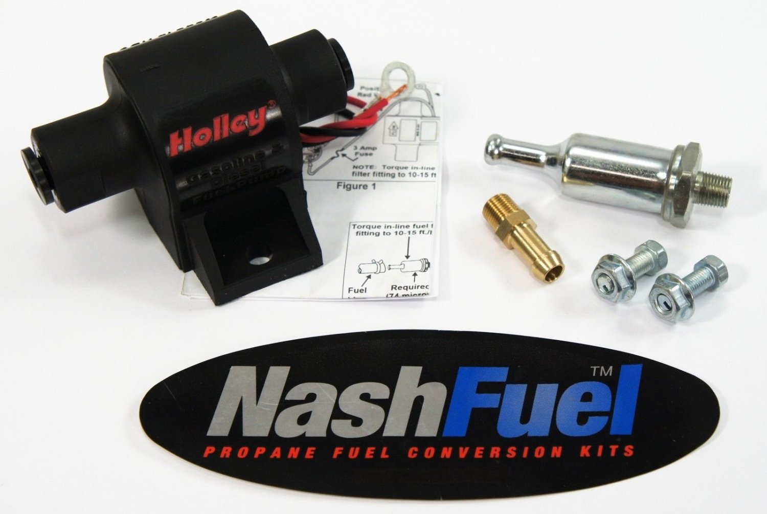 32 GPH HOLLEY MIGHTY MITE ELECTRIC FUEL PUMP 47 PSI GASOLINE DIESEL