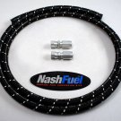 25FT 1/2" FEMALE FLARE PROPANE HOSE KIT STAINLESS STEEL LIQUID VAPOR LPG 350PSI