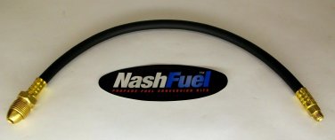 RUBBER PIGTAIL MALE POL TO 1/4" MALE NPT PIPE PIG TAIL POL PROPANE LPG BBQ GRILL