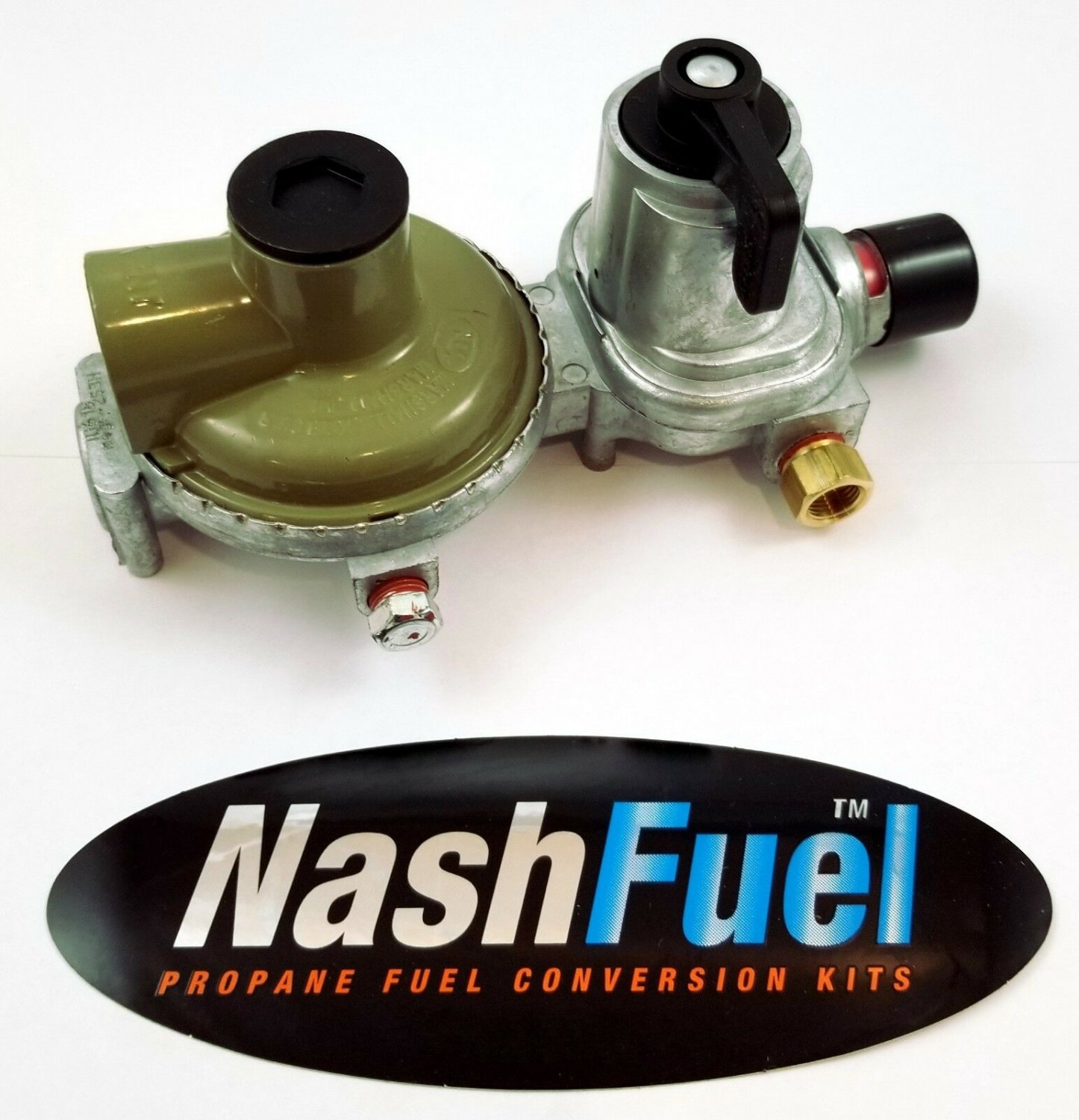 MEGR253H AUTO CHANGEOVER HIGH CAPACITY LP PROPANE REGULATOR 350K BTU