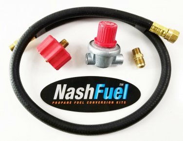 0-10 PSI ADJUSTABLE PROPANE REGULATOR HOSE 1-5/16" ACME QCC 3/8" FLARE 1/4" NPT
