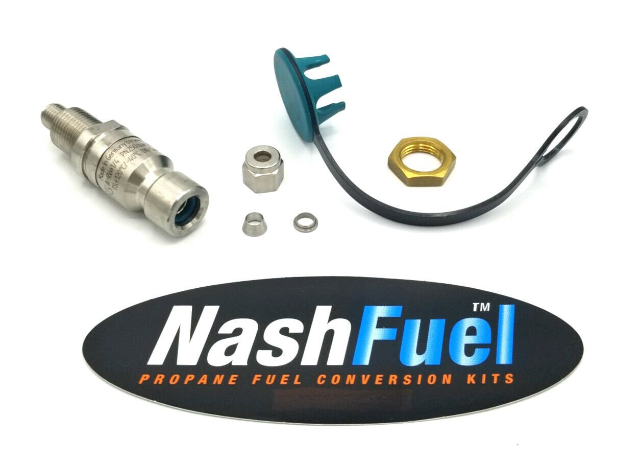 CNG QUICK CONNECT FUEL FILL NOZZLE NGV1 1/4" COMPRESSION BULKHEAD