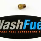 MALE 1/8" NPT - FEMALE 1/4" INVERTED FLARE PROPANE NATURAL GAS FITTING LPG PIPE