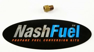 MALE 1/8" NPT - FEMALE 1/4" INVERTED FLARE PROPANE NATURAL GAS FITTING LPG PIPE