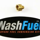 MALE 1/8" NPT - FEMALE 3/8" INVERTED FLARE PROPANE NATURAL GAS FITTING LPG PIPE