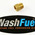 MALE 1/2" NPT - FEMALE 1/2" INVERTED FLARE PROPANE NATURAL GAS FITTING LPG PIPE