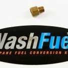 MALE 1/8" NPT - FEMALE 5/16" INVERTED FLARE PROPANE NATURAL GAS FITTING LPG PIPE