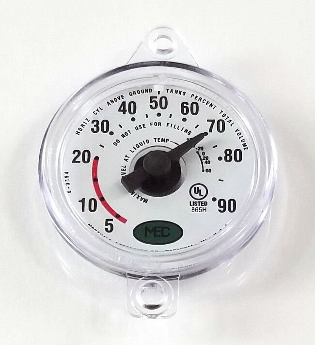 JR Flat Dial Gauge Replacement For Rochester 540 Sherwood 1284005