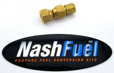 Female 3/8" SAE Flare to Female 1/4" NPT Propane Natural Gas LPG Brass 45&Acirc;&deg; pipe