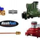 Marshall Regulator Home Propane Supply Kit 1122H-AAJ 1622-BCF 1/2" Straight LP