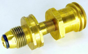 Convert Old Style Propane Tank External Acme Thread Soft Nose Pol Bbq Adapter