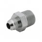 3/4" NPT 1/2" JIC Flare Pipe Thread Propane Natural Gas Fitting Straight Adapter