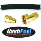 3/4" Crimped Low Pressure Propane Natural Gas Hose Quick Connection Connect LP
