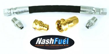 3/4" Crimped Low Pressure Propane Natural Gas Hose Quick Connection Connect LP