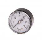 0-30psi 1/8" Male NPT Back Mount Pressure Gauge Propane Natural Gas Air LPG