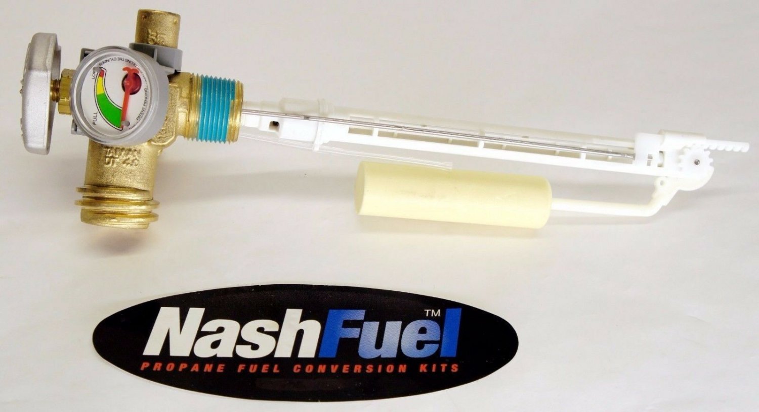 PROPANE GRILL TANK SERVICE VALVE WITH GAUGE COUPLER OPD BBQ OVERFILL