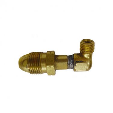ME345 1/4" Male Npt Hard Nose Pol Full Flow Marshall Propane Lpg 90&Acirc;&deg; Angle LPG