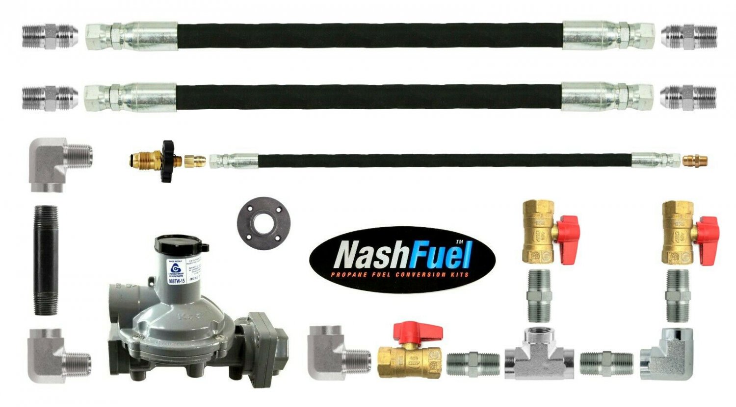 Food Truck Trailer Concession Propane Supply Kit Two Appliances Manifold 2 Hoses