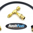 Propane Extend A Stay Adapter Kit RV Motorhome Camper BBQ Tank 100lb 20lb Longer