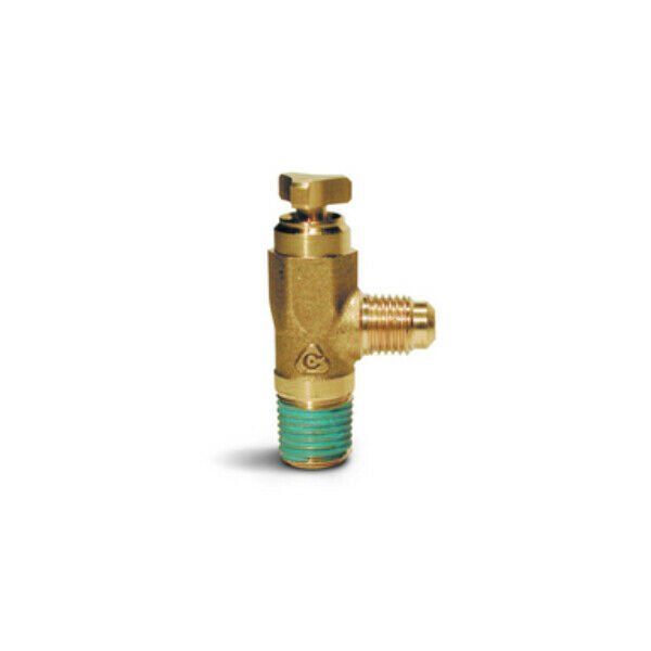 Propane Tank Valve Remote fixed liquid level 1/4" MPT 1/4" Flare Brass