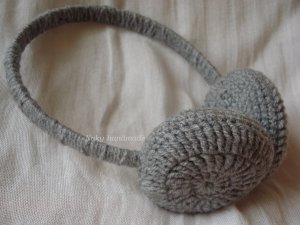Grey earmuffs READY TO SHIP