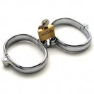 Male Luxury Stainless Steel Handcuffs with Lock 2.75"  sm394