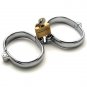Male Luxury Stainless Steel Handcuffs with Lock 2.75"  sm394