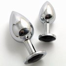 STEEL FETISH PLUG Anal Butt Jewelry SMALL Black