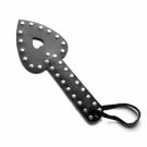Fetish Sex LOVE GAMES Black Leather Sensual Heart Paddle SM116