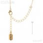 AUTHENTIC KITSON LA ZIP CODE 90048 NECKLACE GOLD PLATED