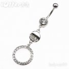 **CLEAR STUNNING BELLY RING 14G