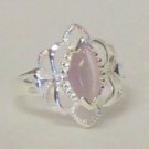 Pretty Pink Cats Eye 925 Silver *Size 6* Pretty Pink Cats Eye 925 Silver *Size 6*
