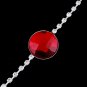 Red Crystal  Rhinestone Bra Straps