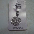 **Clear Rose Belly button Piercing**