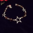 925 Silver Floating Stars and Crystal beads