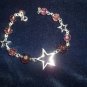 925 Silver Floating Stars and Crystal beads