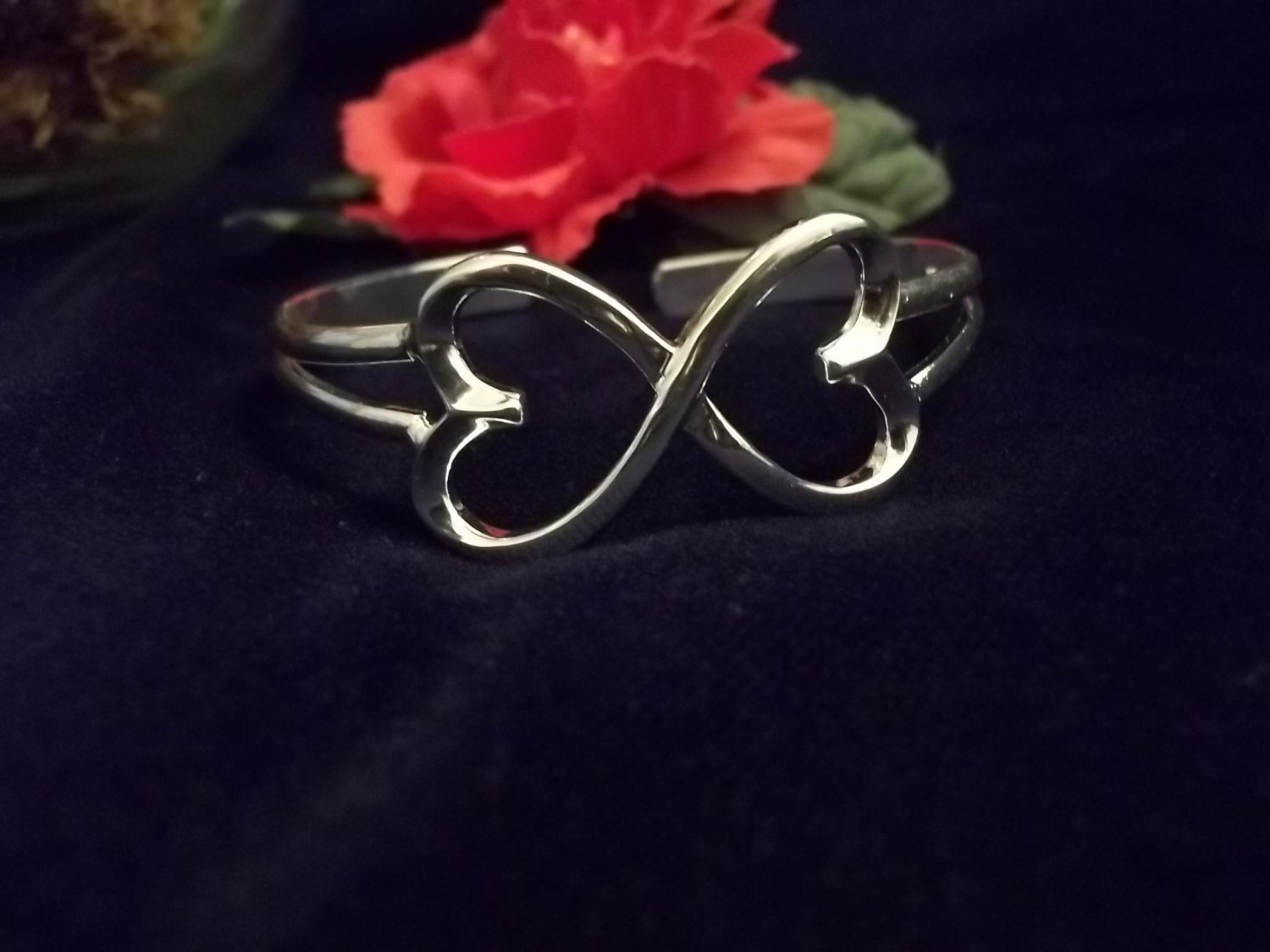 **Double Heart Cuff Bracelet**