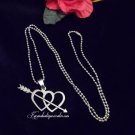 Stunning STAINLESS STEEL Pierced Heart Necklace Stunning STAINLESS STEEL Pierced Heart Necklace