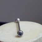 Pair of Blue Crystal Industrial Bar Body Piercing 14G Pair of Blue Crystal Industrial Bar Body Piercing 14G