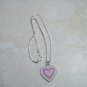 Beautiful Pink and White Heart Necklace