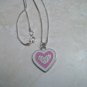 Beautiful Pink and White Heart Necklace